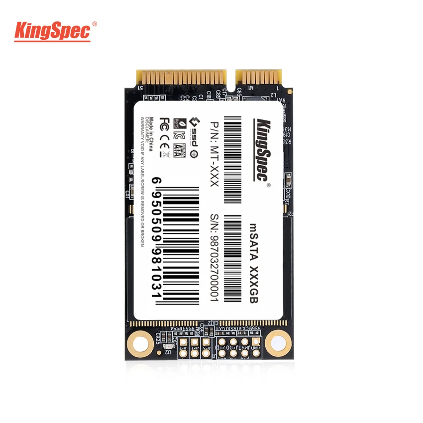 

KingSpec Mini mSATA SATA III SSD 120GB/128GB Hard Drive Solid State internal SSD for Dell M6500/Lenovo Y5560,6430u laptop tablet