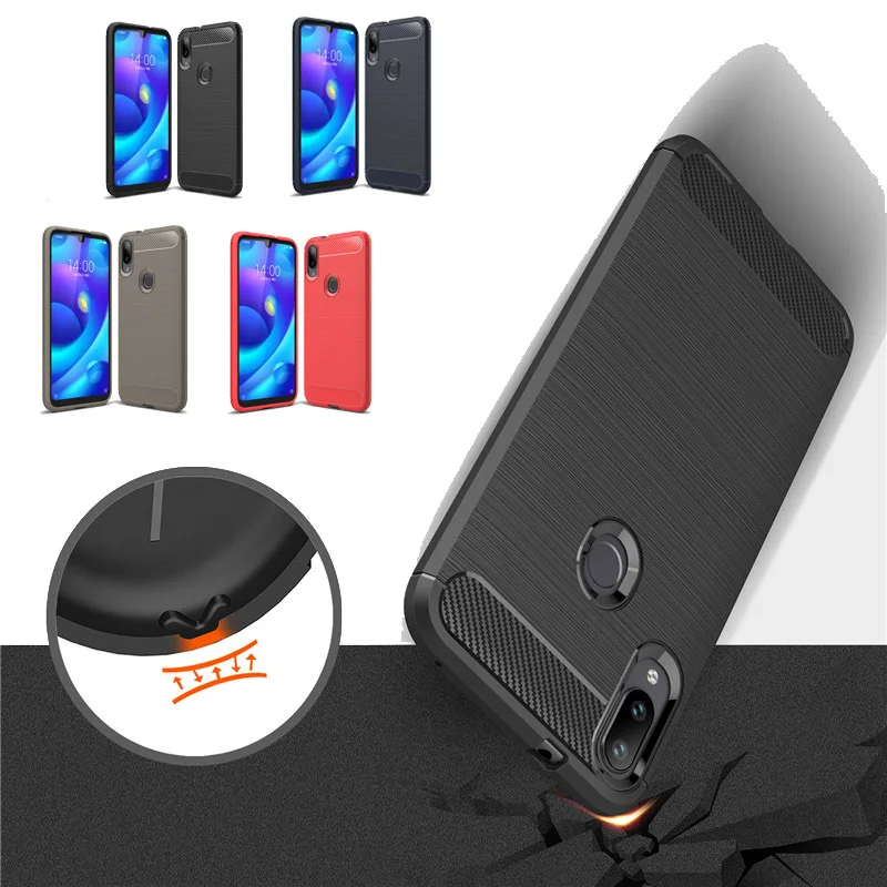 Чехол для Xiaomi MI Play чехол задней панели из углепластика защитный подушки угловой