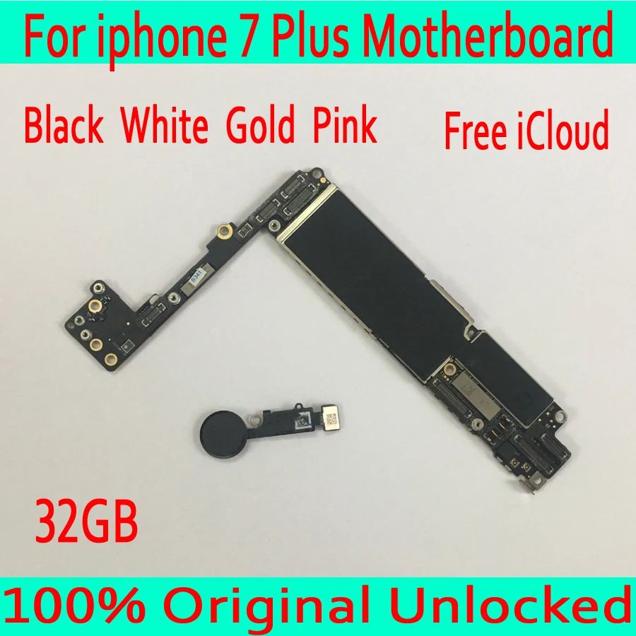 

32GB with Touch ID for iphone 7 Plus Motherboard with Free iCloud,Original unlocked for iphone 7Plus Logic board,Good Tested