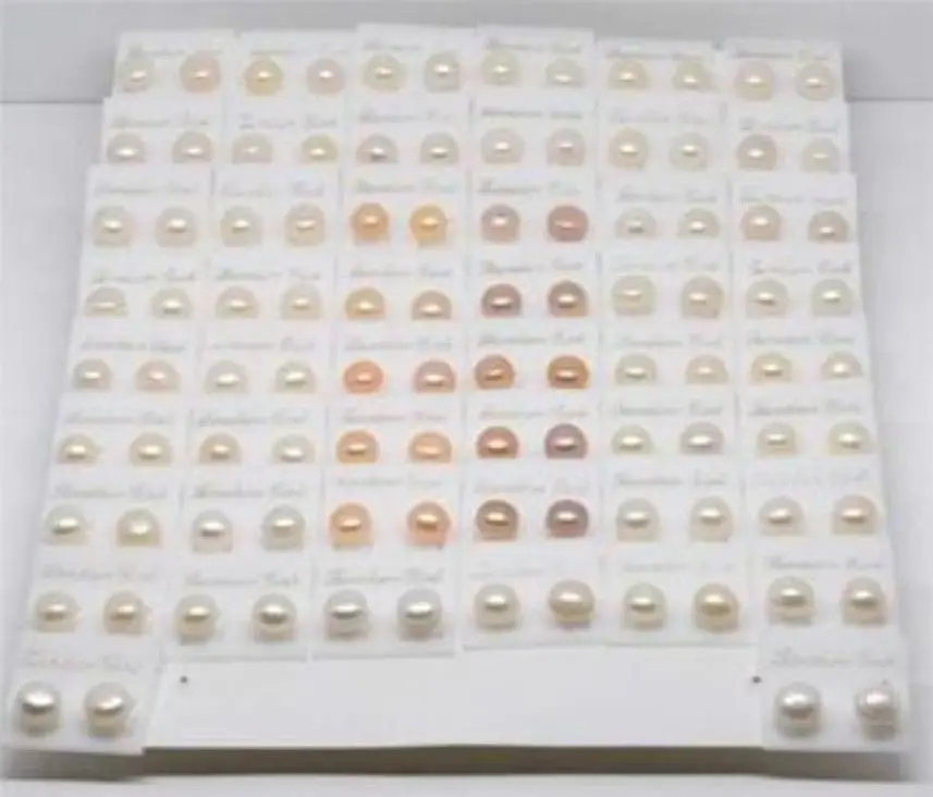 

wholesale 50Set 5-6MM Akoya Cultured Pearl Earring AAA