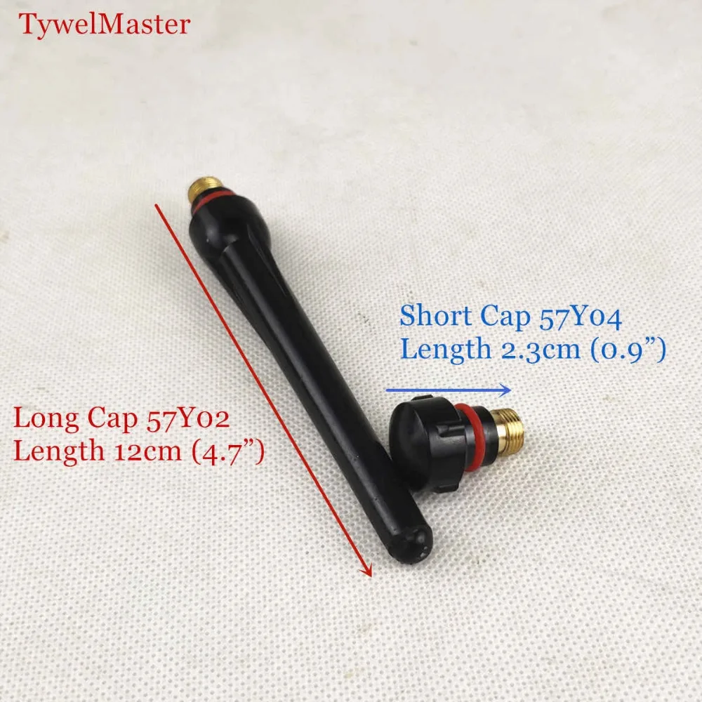 Argon TIG Welding Torch Consumable Tungsten Electrode Collet Body Alumina Nozzle Long Short Cap 26pcs WP18 WP17 WP26 TIG Kits