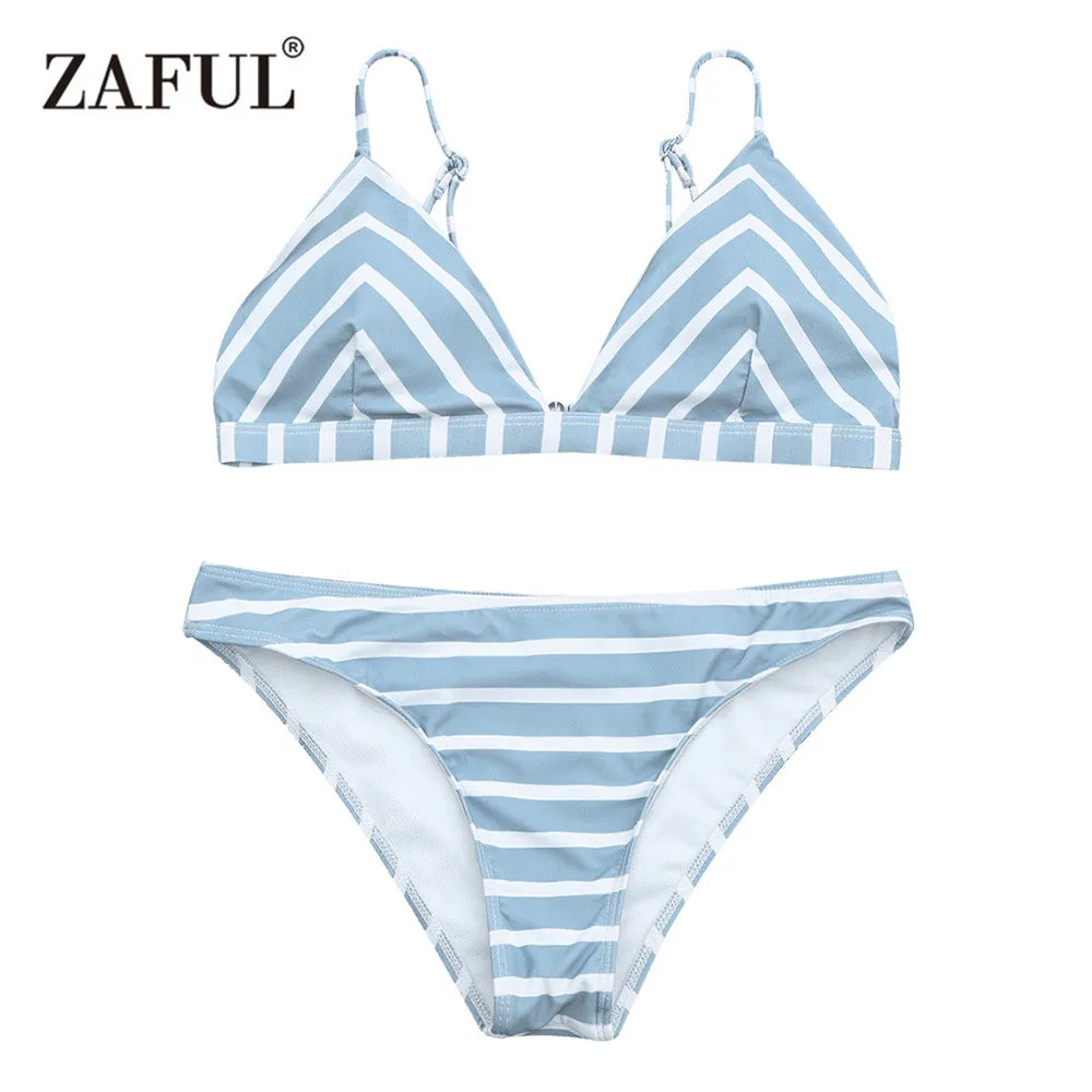 Zaful 2017 Новый Женщин Шеврон Нашивка Ками Комплект Бикини С Низкой Талией Сексуальные Полосатый Дизайн Бретельках Купальники Пляжная Одежда Zaful 2017 Новый Женщин Шеврон Нашивка Ками Комплект Бикини С Низкой Талией Сексуальные Полосатый Дизайн Бретельках Купальники Пляжная Одежда