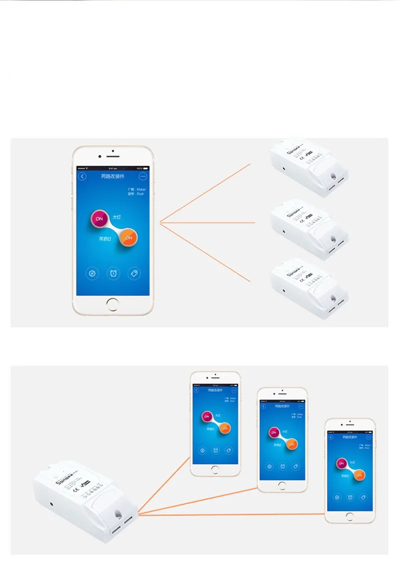 SONOFF DIY wifi дальний монитор питания пульт дистанционного управления для умного дома Поддержка 2G/3g/4G сетевой переключатель синхронизации