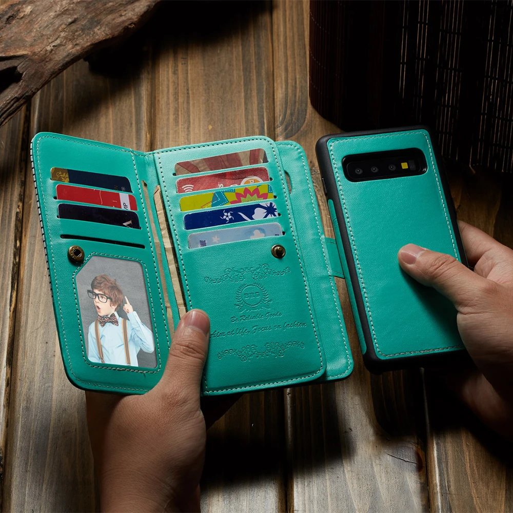 Для Samsung S10 S20 + Plus S10e полосатый кошелек из искусственной кожи держатель для карт