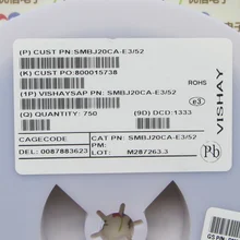 10 шт. Высокое качество нового smd-телевизоры SMBJ20CA-E3/52 600 Вт 20 В