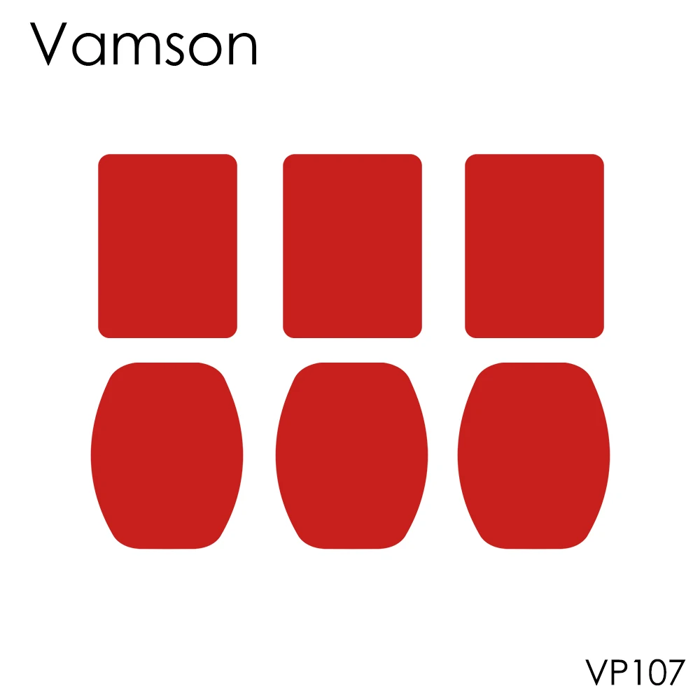 

Vamson for GoPro Accessories 6 Pcs VHB Adhesive Sticky Surface Curved Flat Sticker For GoPro Hero 4 3+ for Xiaomi for yi VP107