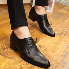 New Leather Shoes Breathable Pointed Toe Men Dress Shoes Business Korea Lace Up Men Formal Shoes Oxfords Shoes For Men Wedding dxkzmcm handmade men flat leather men oxfords lace up business men formal shoes men dress shoes