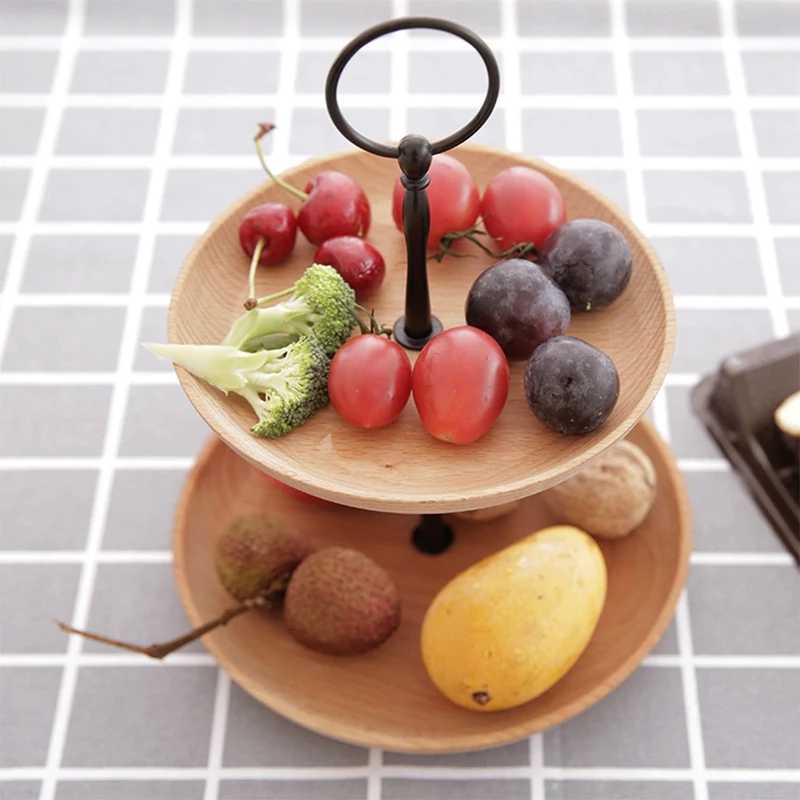 

5 Pcs Whole Wood Lovesickness Wood With Irregular Oval Wood Pan Plate Fruit Plate Saucer Tea Tray Dessert Plate