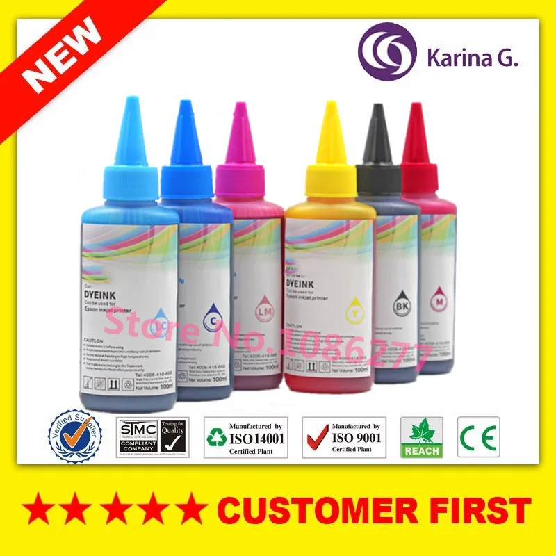 600ML Dye Ink Refill Kits For Epson Stylus Photo RX700 Printer Ink for