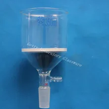 350 мл стеклянный Buchner фильтр-воронка, 3# размер сердечника 15-40 микрон, с 10 мм соединение шланга, 24/40 соединение