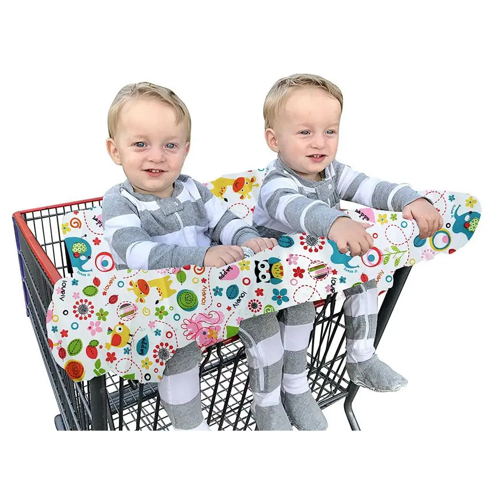 

Double Shopping Cart Mat Twins Large Shopping Cart Cushion With Soft Fabric, It Feels Comfortable