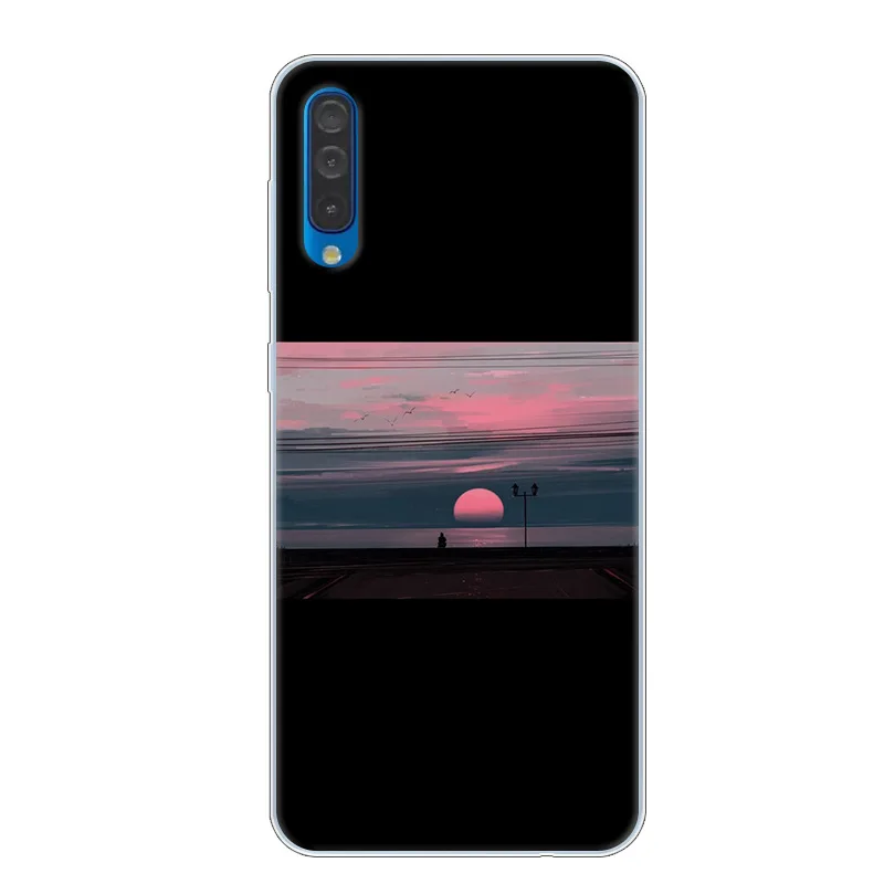 6.4'' For Samsung A50 Case A 50 Silicone Soft Back Cover For Para Samsung Galaxy A50 Case A505F TPU Lion Thin Protective 2019