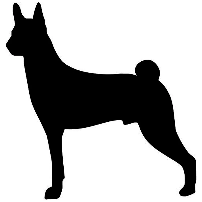 

9.5*9.9CM Basenji Dog Lovely Animal Car Window Decorative Stickers Fashion Motorcycle Car Accessories C6-0155
