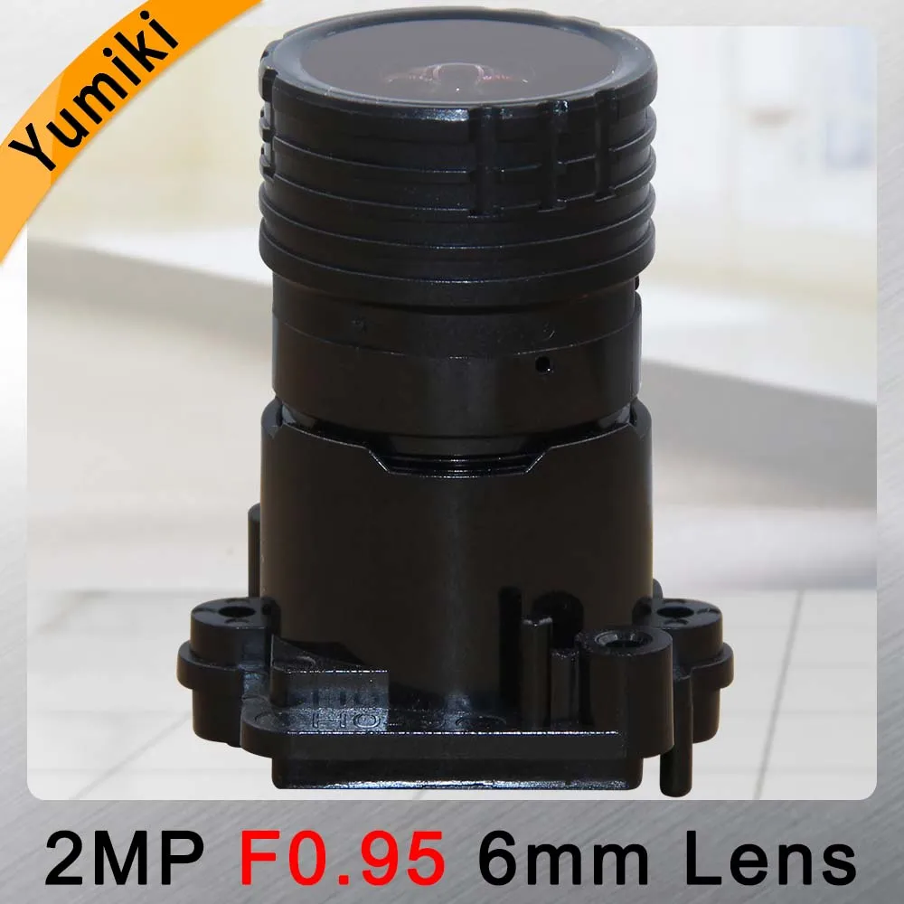 Yumiki F0.95 F1.0 6 мм фокусным расстоянием 2MP 1/2. 7 "специально для датчик изображения IMX327, IMX307, IMX290, IMX291 камера Модуль платы блока программного