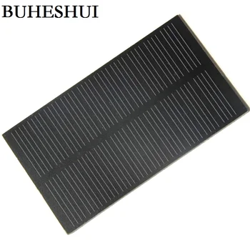 

BUHESHUI 6V 1W 160MA Solar Cell Monocrystalline Solar Panel DIY Solar Charger System 125*63*3MM 50pcs Wholesale Free shipping
