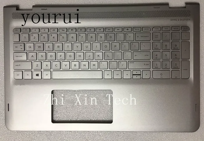 Yourui для hp Envy X360 M6-AQ корпус с клавиатурой серебристый 857283-001
