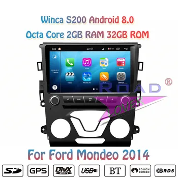 

Winca S200 Android 8.0 Car DVD Player Autoradio For Ford Mondeo 2013-2014 Stereo GPS Navigation Magnitol 2Din 9" Octa Core Video