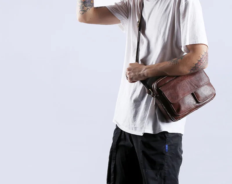 AETOO, Ретро стиль, Повседневная Натуральная кожа, мужская сумка на плечо, сумка-мессенджер из воловьей кожи, мужская сумка-почтальон, посылка, летняя маленькая сумка