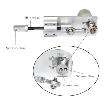 

Linear reciprocating motor DC 12V24V stroke 10mm reciprocating 5-1000 rpm Power: 5W Output shaft: 6*14mm