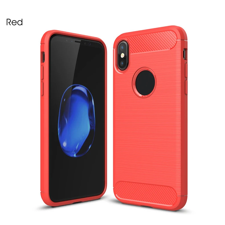red Tigenkey Модный мягкий чехол для iPhone x XR XS MAX 6 6 S 7 8 PLUS удобный чехол 5 5S SE 8 plus x xr xs max - Цвет: red