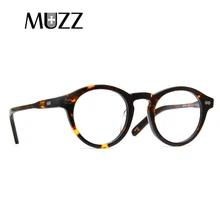 MUZZ модные ацетатные оптические очки, оправа, круглые очки, бренды, мужские и женские очки для чтения, оправы для очков