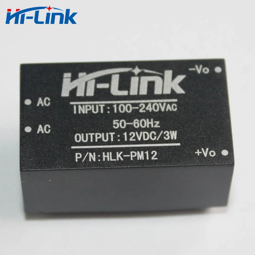 Q17331 5 Hi link HLK PM12 AC DC 220 В до 12 3 Вт с пряжкой понижающий модуль питания