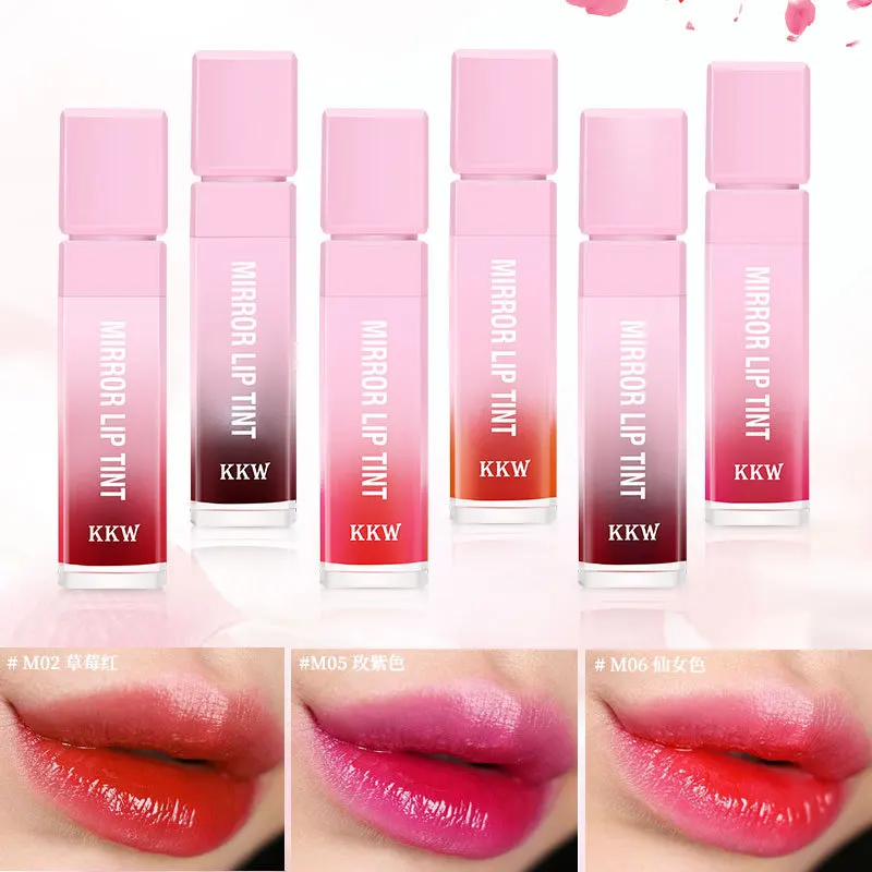 

1pcs 6 color new style lasting moisturizing lip gloss student crystal sweet kiss mirror surface lip gloss cosmetics