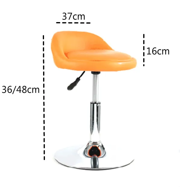 Простой дизайн вращающийся барный стул подъемная балка стул вращающийся регулируемая высота приема/стул для зала ожидания высокого качества cadeira - Цвет: S     orange