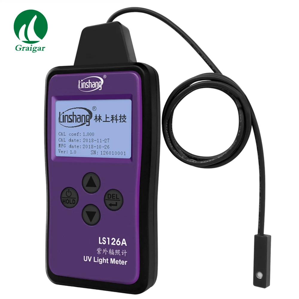 

LS126A Digital UV Light Meter UVA Light Source Intensity and Energy Tester