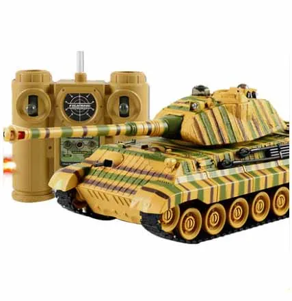 Kaufen Kingtoy Rc Battle Tank Kind Fernbedienung Schießen Tank große skala Radio Control Armee schlacht Modell millitary rc tanks Spielzeug