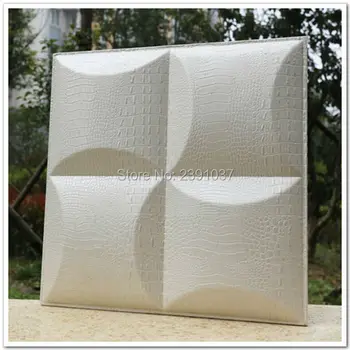 شراءأزياء أوروبا نمط 3D لوحة جلدية الزخرفية الفن التلفزيون غرفة أريكة Backgroumd خلفيات 16 قطعة 40*40*2.5 سنتيمتر الصوتية لوحة