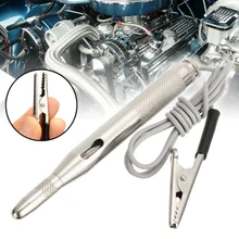 Auto Car Light Circuit Tester Lamp Voltage Detector Probe test pencil Copper universal test light automotive circuit 6-24V car circuit detector car circuit tester car electronic detector stethoscope earphone noise finder automotive noise sensor