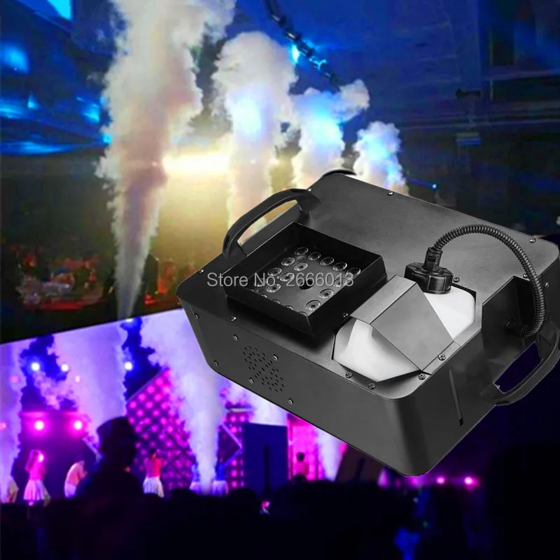 1500W With RGB 3IN1 LED Lights LED Fog Machine,Wireless And DMX512 ControlPyro Vertical Smoke