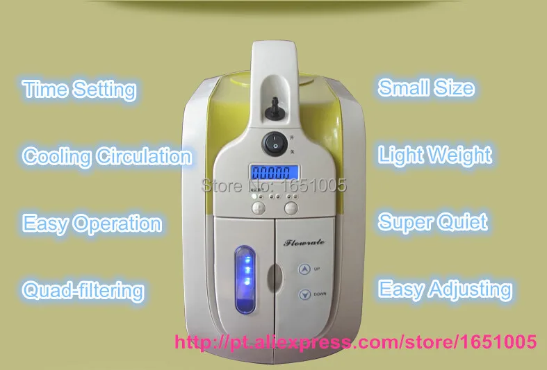  Portable 110V 220V Oxygen Concentrator Multifunctional O2 Generator Oxygen Bar COPD Oxygen Concentr