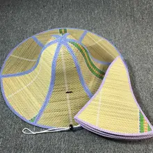 Летняя Складная Бамбуковая Шляпа с широкими с полями, солнце шляпы ручных фермер соломенная шляпа Для мужчин и wo Для мужчин шляпа AB033