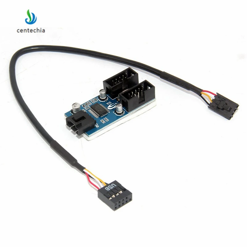 Centechia новая материнская плата USB 9 контактный усилитель разветвитель гаджет от 1