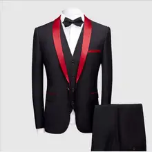 S-5XL Новое Вечернее платье мужской костюм из трех предметов с зеленым фруктовым воротником мужской черный костюм для шоу плюс размер мужская одежда