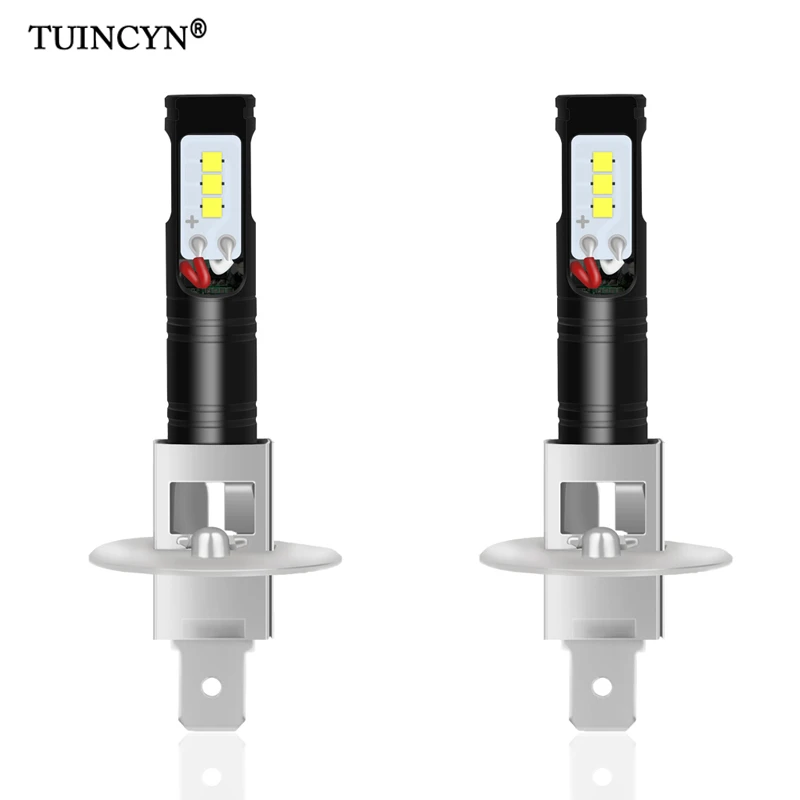 TUINCYN 2pcs H1 Led Bulbs for Cars CSP LED Chips Bulb Auto Led Light Fog font