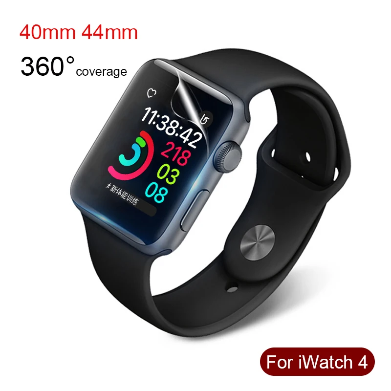  Ultra Dünne Schutz Glas Für Apple Uhr 4 9D Volle Abdeckung Weiche Gehärtetem Glas Für i Uhr 44 42 4