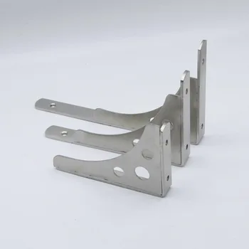

Newest 2Pcs Silver Color Tripod Bracket for Wall Shelf Bookcase Compartment Mounting Bracket Mount fixed support Shelf
