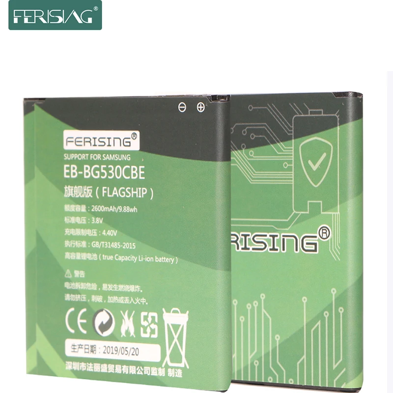 

FERISING EB-BG530CBE New battery for Samsung Galaxy J2 Prime Grand Prime G530 G531 J500 J3 2016 J320 G550 J5 2015 On5 Batteries