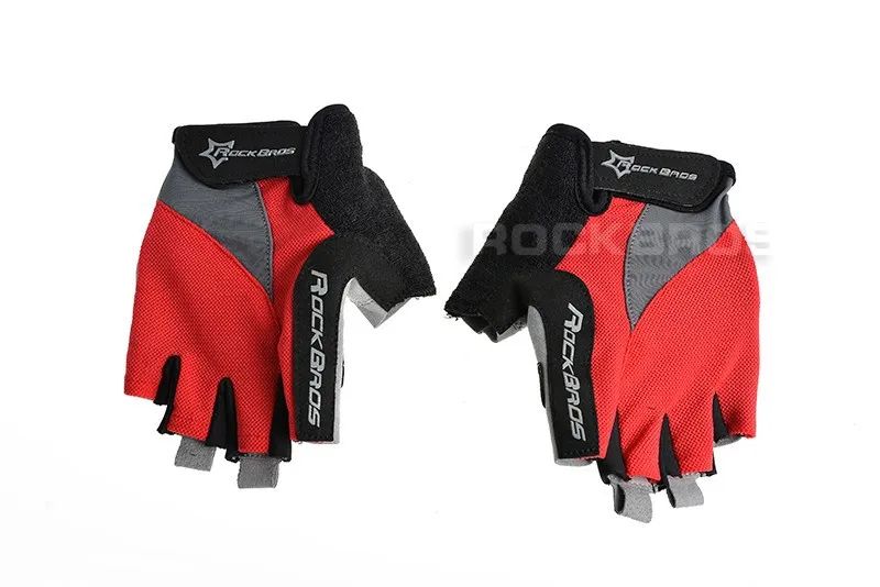 ROCKBROS велосипед половины пальцев короткие пальцев перчатки велосипедные спортные перчатки половина означает перчатки анти-скольжения износостойкие перчатки