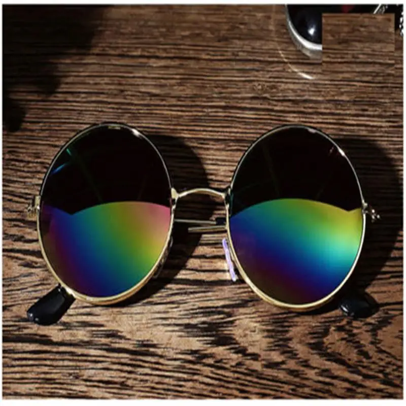 Мужские и женские ретро круглые зеркальные солнцезащитные очки водительские очки спортивные очки для занятий на открытом воздухе очки автомобильные аксессуары
