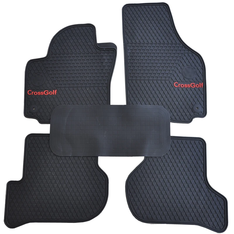 free ship rubber car floor mats for Volkswagen import cross golf green