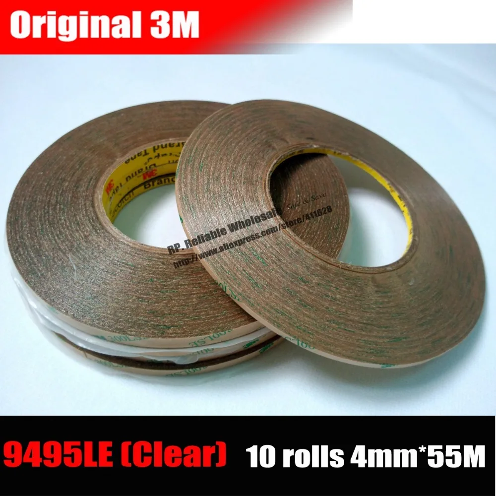 10 Rolls (4mm*55M) 3M Clear Acrylic Glue Adhesive Tape for Touch Screen