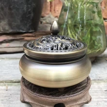 Новейший медный сплав 4 часа в катушке курильница дракон феникс конус курильница треугольная индийская палочка держатель домашний декор