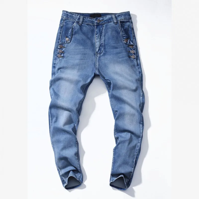 Флисовая Подкладка джинсы для женщин для мужчин свободный крой зима плюс размеры 7XL стрейч джинсовые мотобрюки толстые теплые шаровары