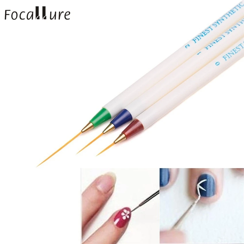 

6PCS Nail Art Design Set Dotting Painting Drawing Brush Pen Tools Gift For Nail New Arrival Nail pull pen D16 X0424 2.5 25