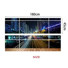 3D Наклейка на стену с изображением шоссе в центре города Съемная Наклейка на стену домашний декор FP8