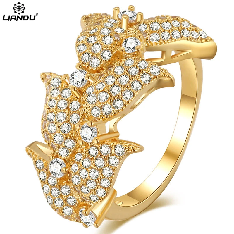

Shine Flower Round Finger Ring Cute Hollow Romantic Woman Gold Silver Ladies Elegant Engagement Wedding Silver Lovers Ring